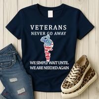 Veterans Never Go Away Women's T-Shirt thumb 3