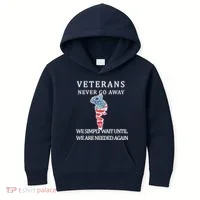 Veterans Never Go Away Kids Hoodie thumb 0
