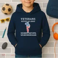 Veterans Never Go Away Kids Hoodie thumb 2