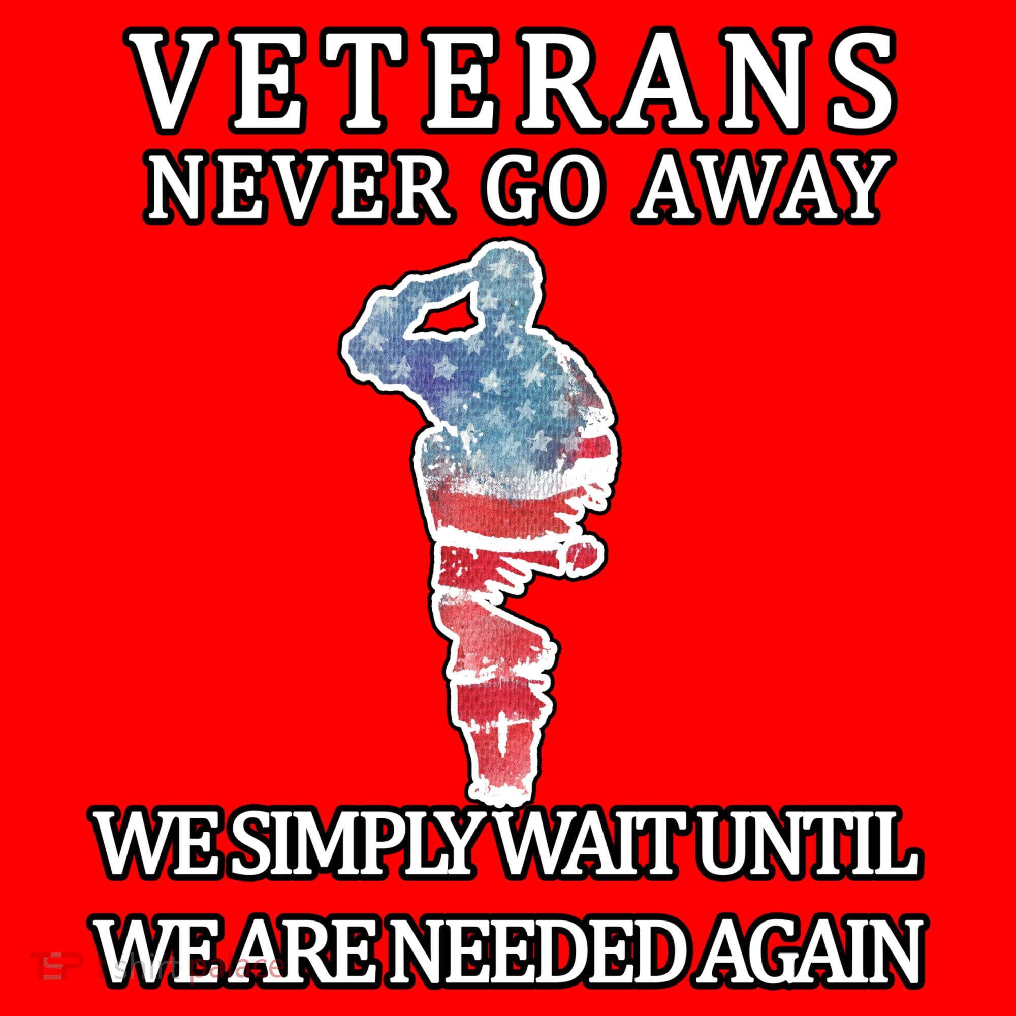 Veterans Never Go Away Santa Hat