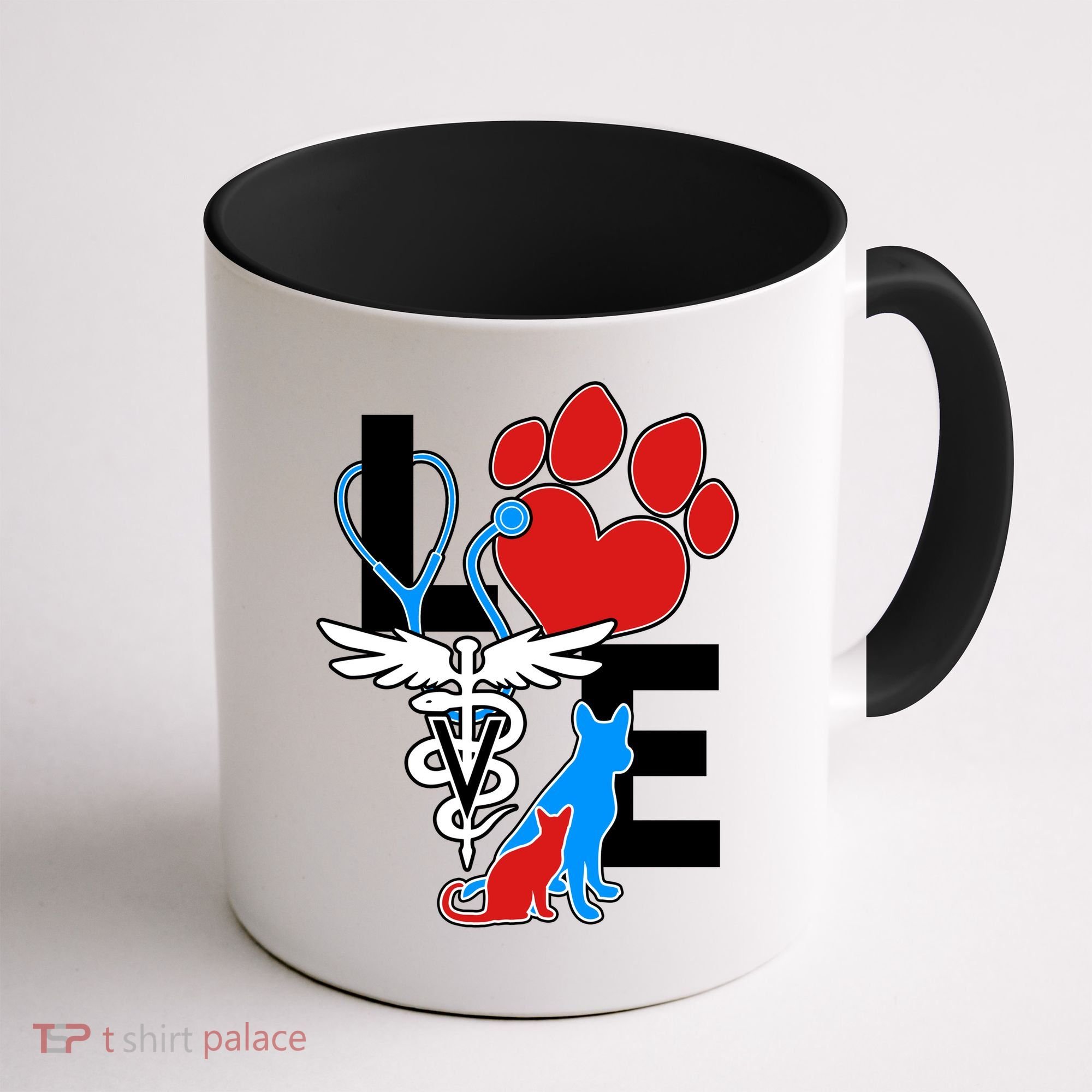 Veterinarian Love Cat and Dog Coffee Mug