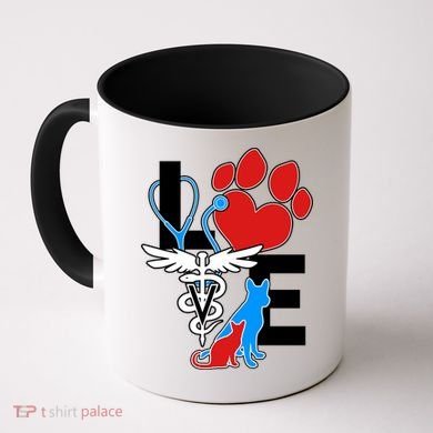 Veterinarian Love Cat and Dog Coffee Mug