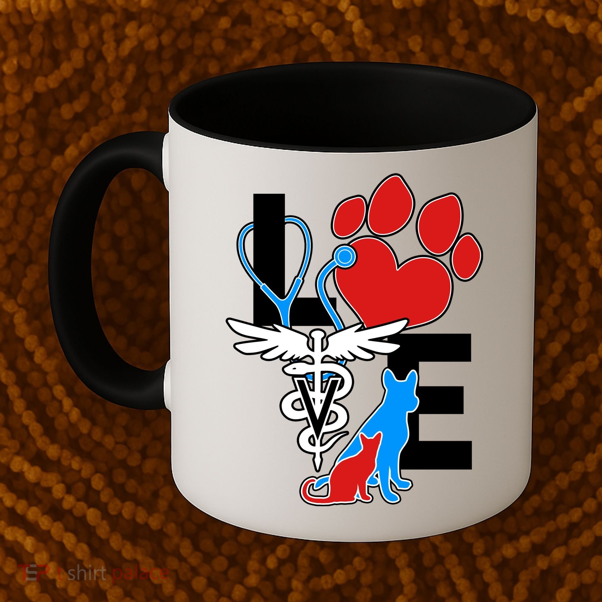 Veterinarian Love Cat and Dog Coffee Mug