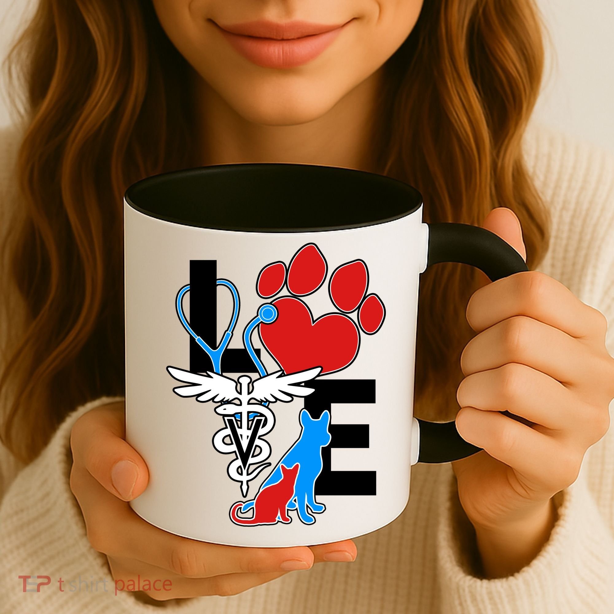 Veterinarian Love Cat and Dog Coffee Mug