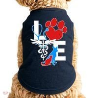 Veterinarian Love Cat and Dog Doggie Tank thumb 0