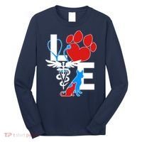 Veterinarian Love Cat and Dog Long Sleeve Shirt thumb 0