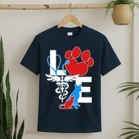 Veterinarian Love Cat and Dog T-Shirt thumb 2