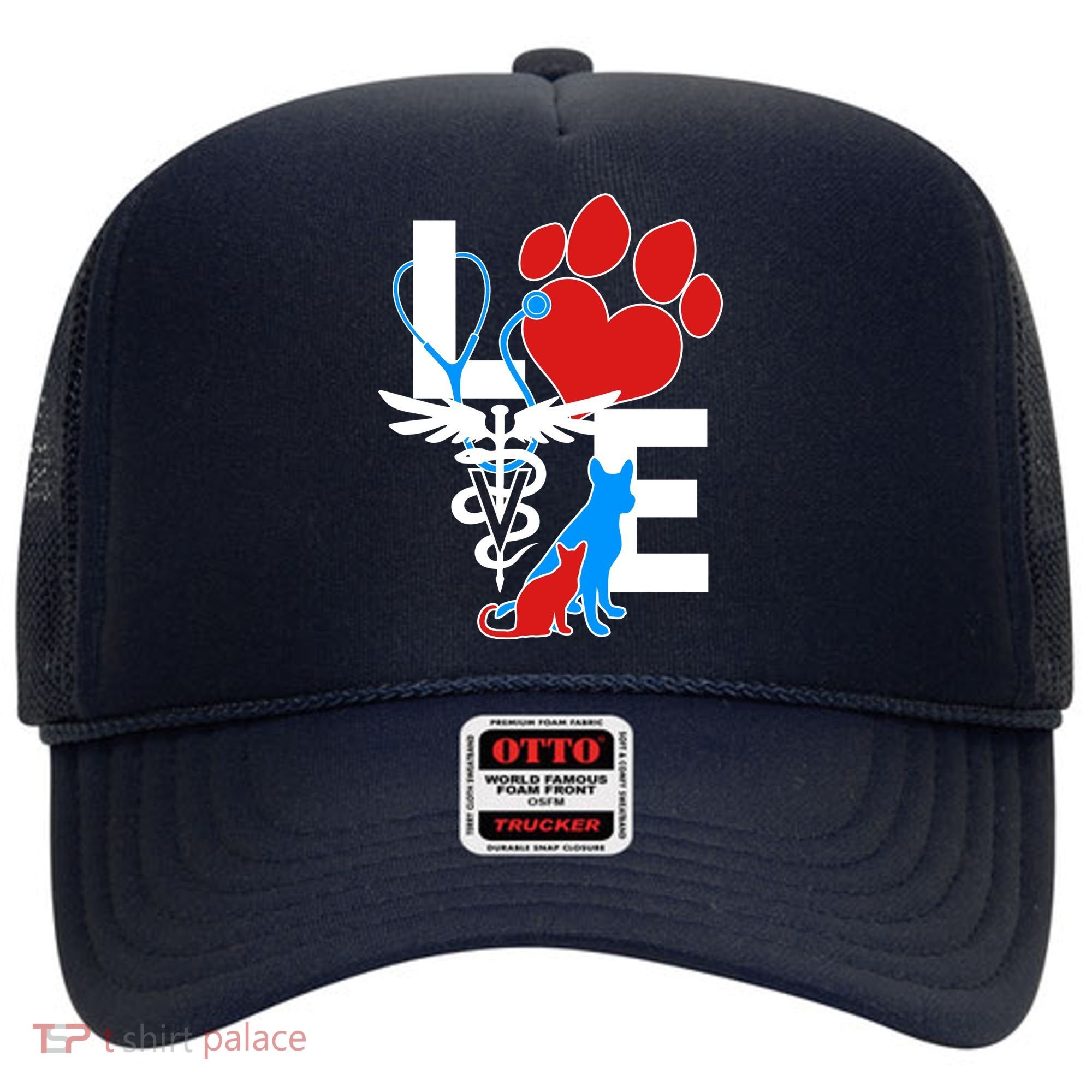 Veterinarian Love Cat and Dog Hat