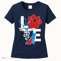 Veterinarian Love Cat and Dog Women's T-Shirt thumb 0