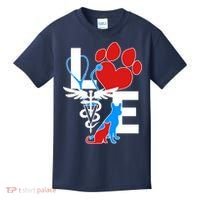Veterinarian Love Cat and Dog Kids T-Shirt thumb 0