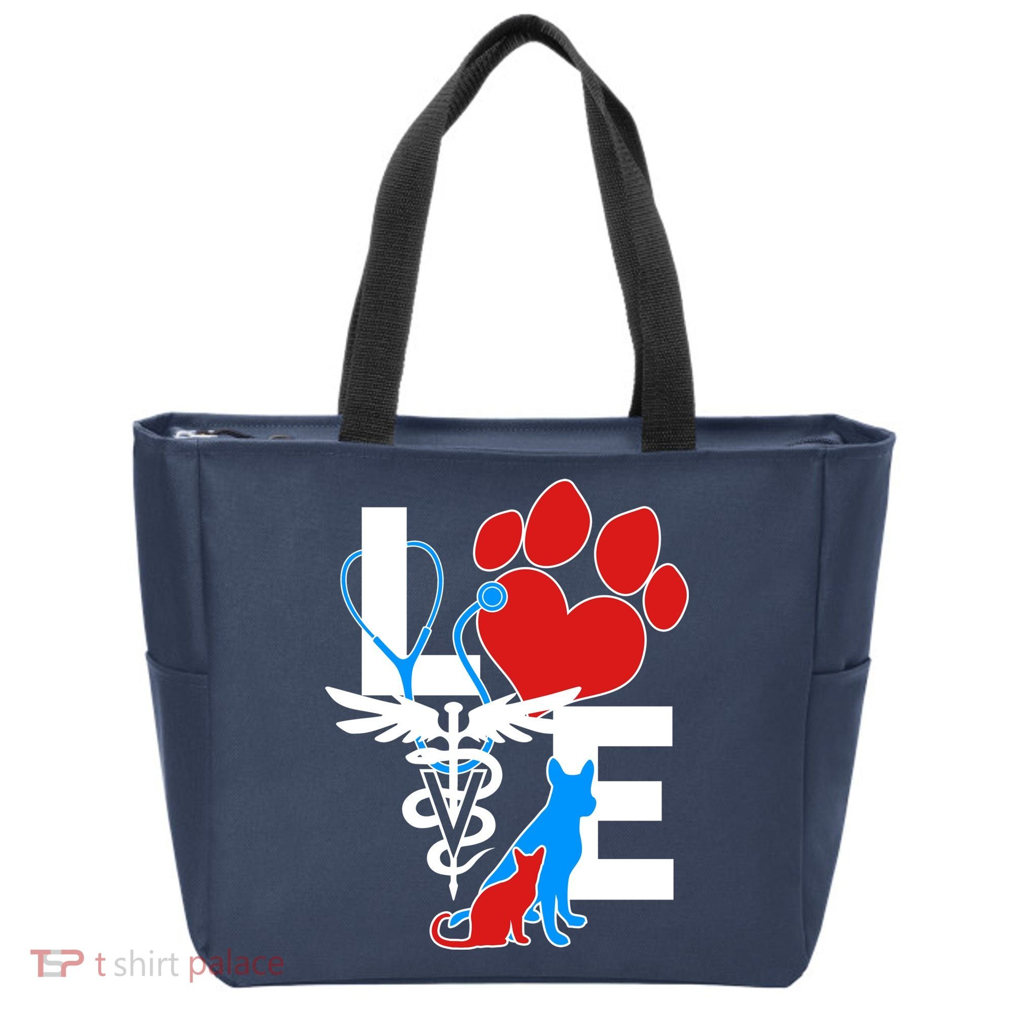 Veterinarian Love Cat and Dog Tote Bag