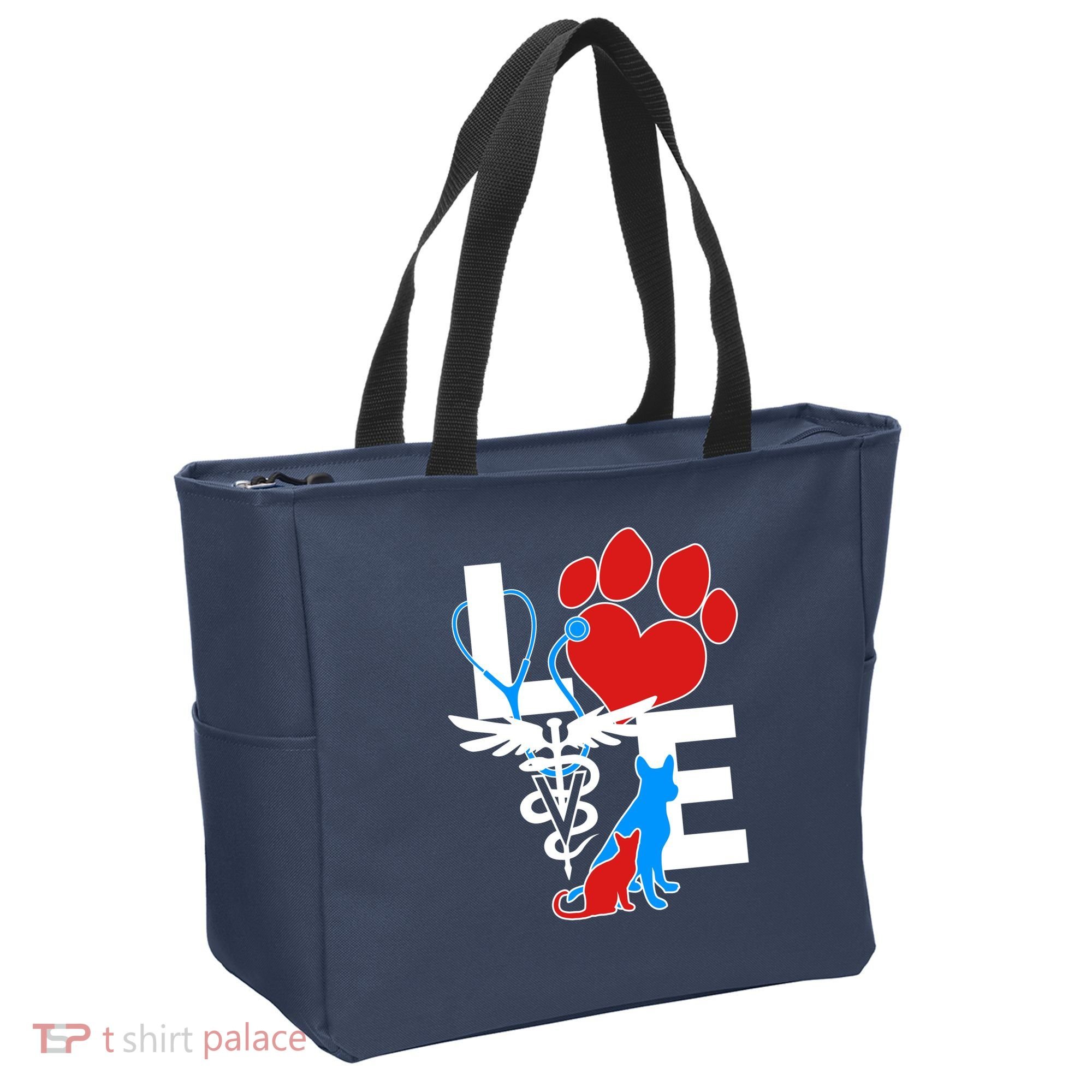 Veterinarian Love Cat and Dog Tote Bag