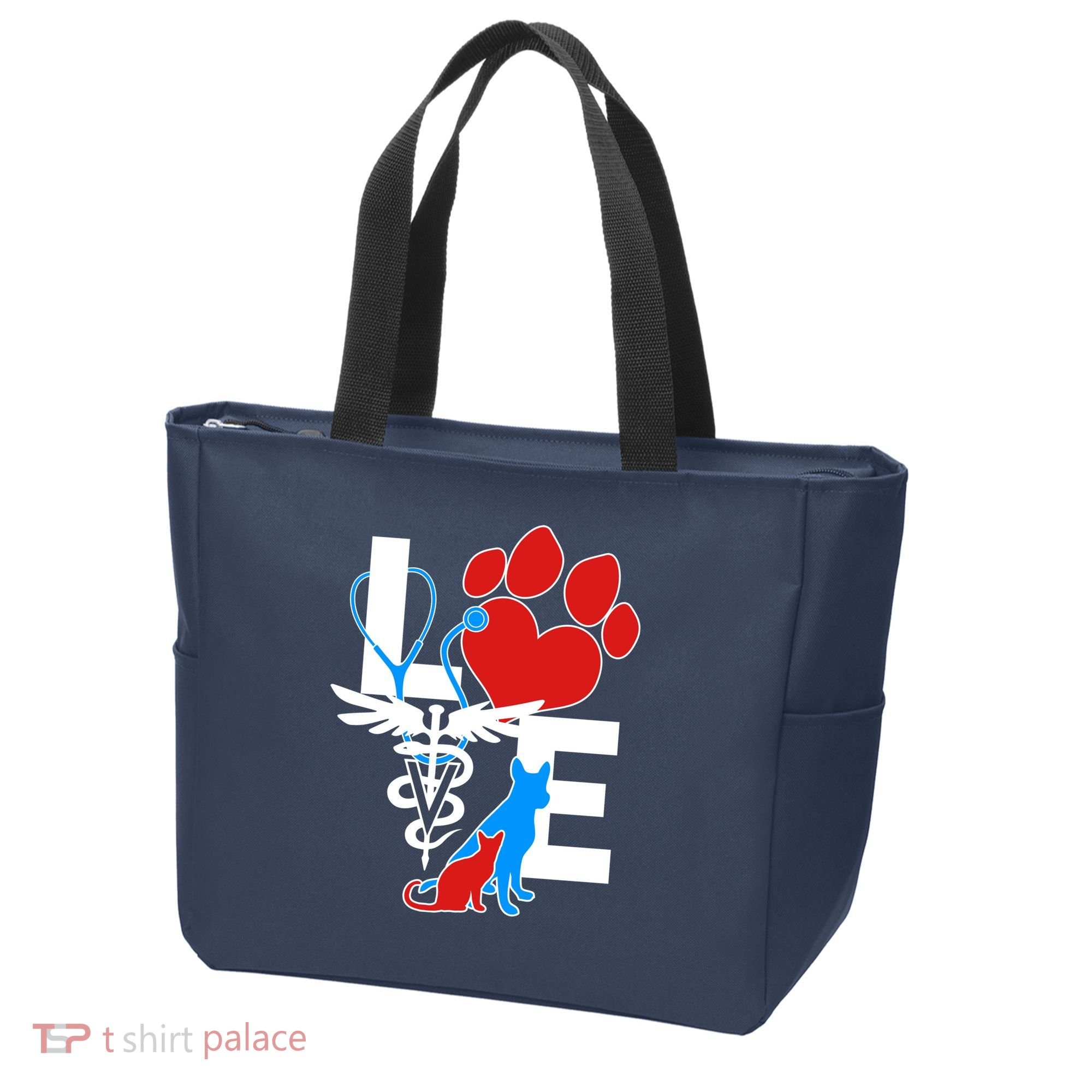Veterinarian Love Cat and Dog Tote Bag