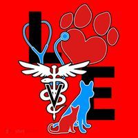 Veterinarian Love Cat and Dog Santa Hat thumb 1