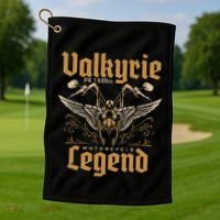 Valkyrie F6 1520cc Motorcycle Legend Biker Golf Towel thumb 1