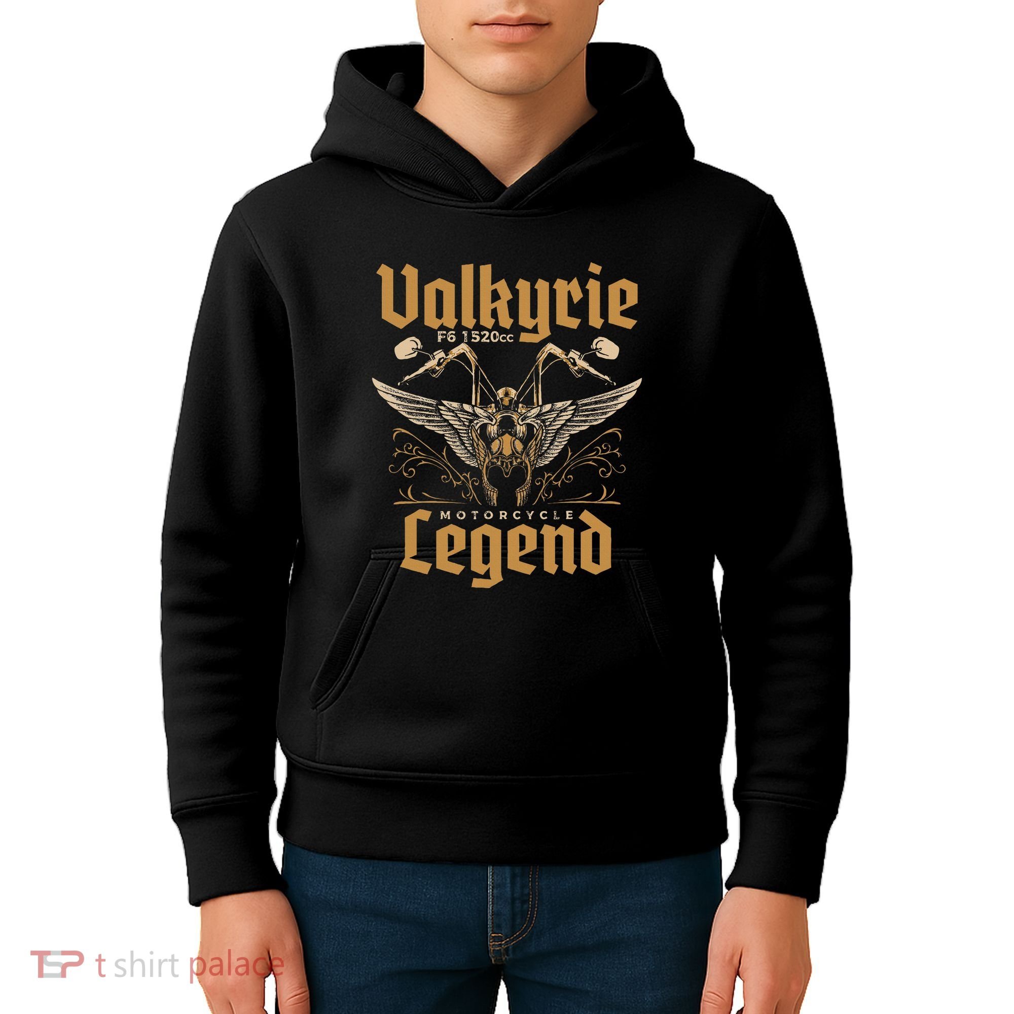 Valkyrie F6 1520cc Motorcycle Legend Biker Kids Hoodie