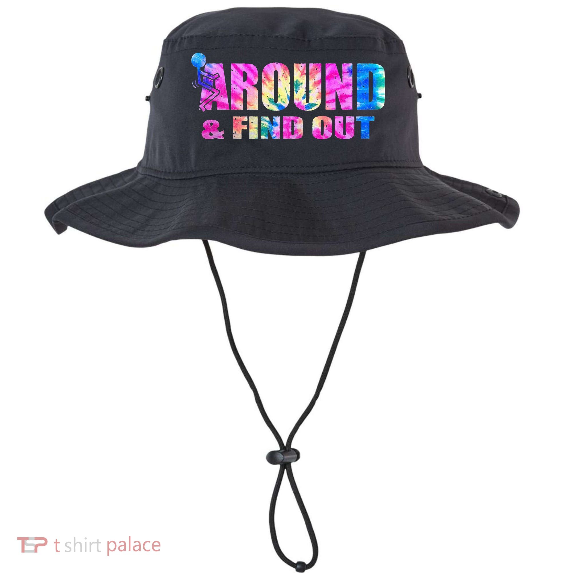 Vintaeg F Around And Find Out Tie Dye Lover Gift Bucket Hat
