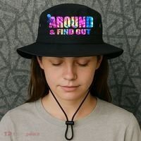 Vintaeg F Around And Find Out Tie Dye Lover Gift Bucket Hat thumb 3