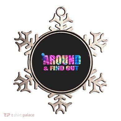 Vintaeg F Around And Find Out Tie Dye Lover Gift Ornament