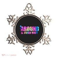 Vintaeg F Around And Find Out Tie Dye Lover Gift Ornament thumb 0
