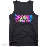 Vintaeg F Around And Find Out Tie Dye Lover Gift Tank Top thumb 0