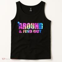 Vintaeg F Around And Find Out Tie Dye Lover Gift Tank Top thumb 2