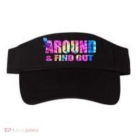 Vintaeg F Around And Find Out Tie Dye Lover Gift Visor thumb 0
