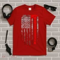 Vintage Firefighter American Grunge Flag & Axe T-Shirt thumb 5