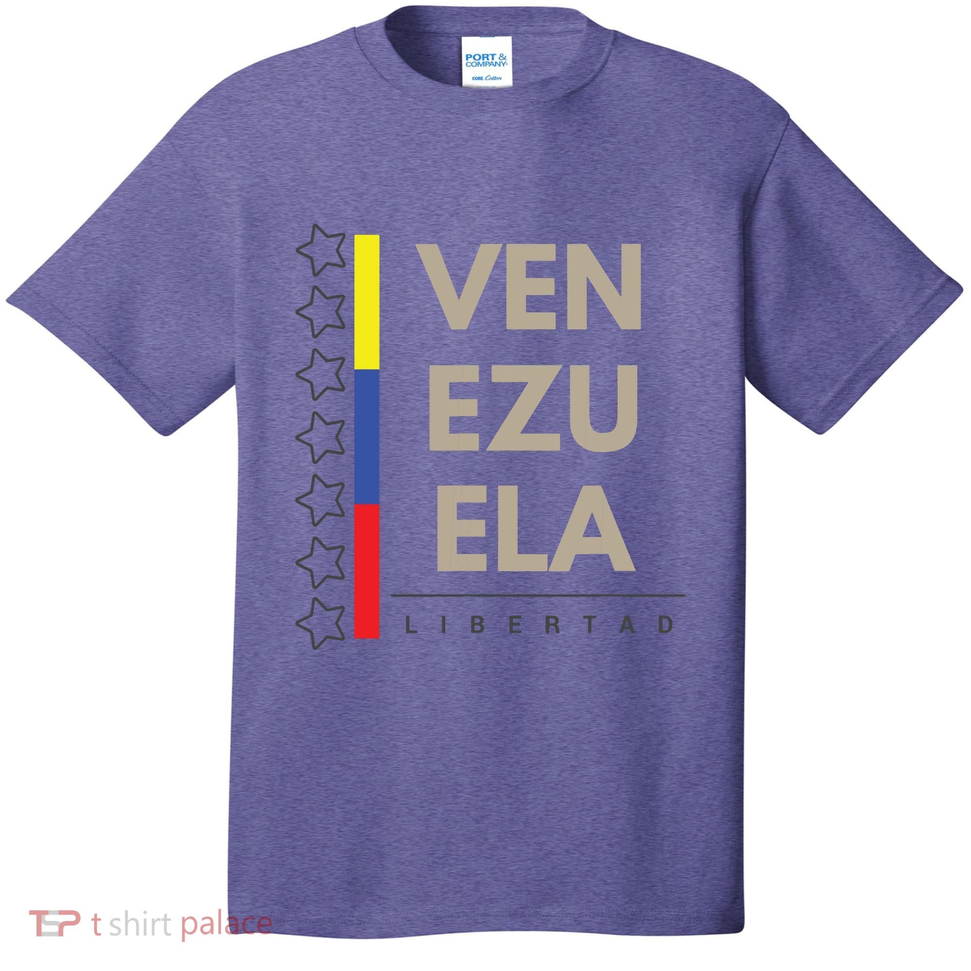Venezuelan Flag Apparel With 7 Stars Libertad Tricolor Gift T-Shirt