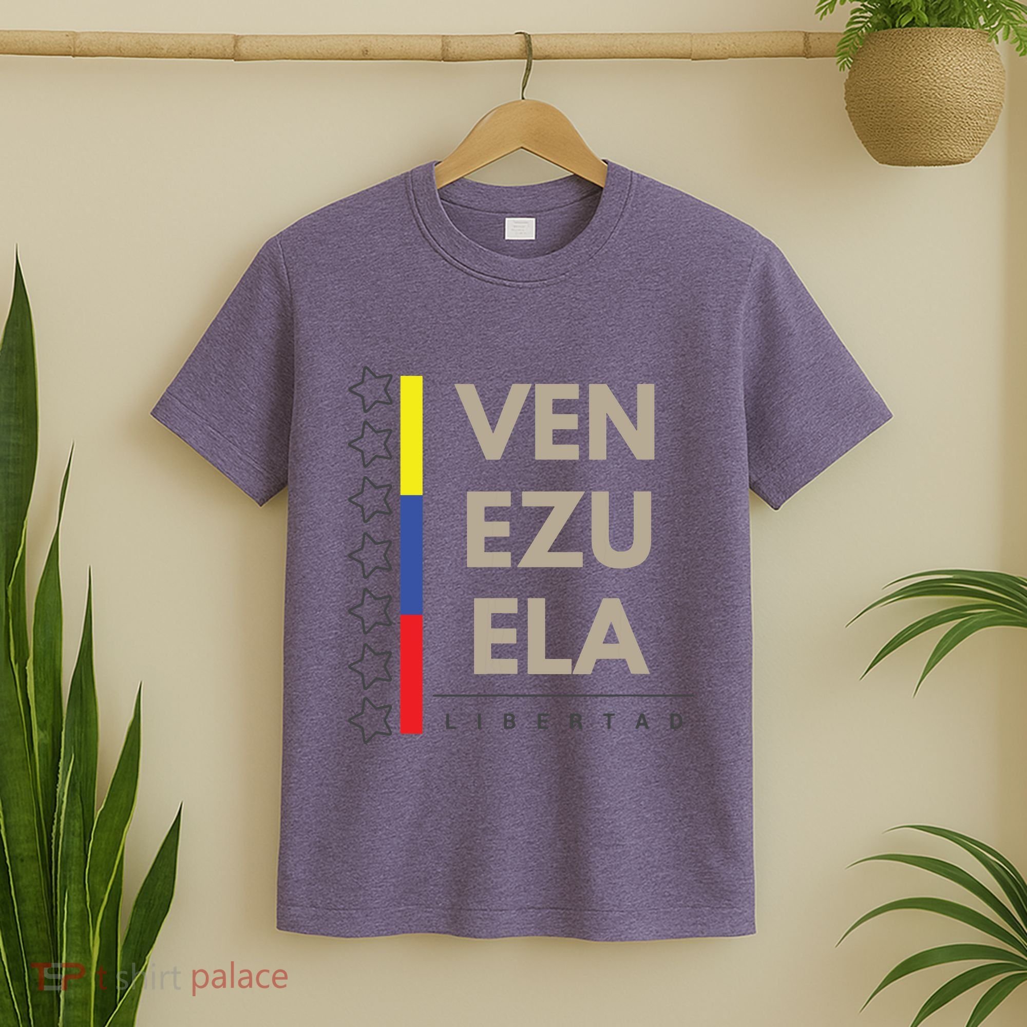 Venezuelan Flag Apparel With 7 Stars Libertad Tricolor Gift T-Shirt