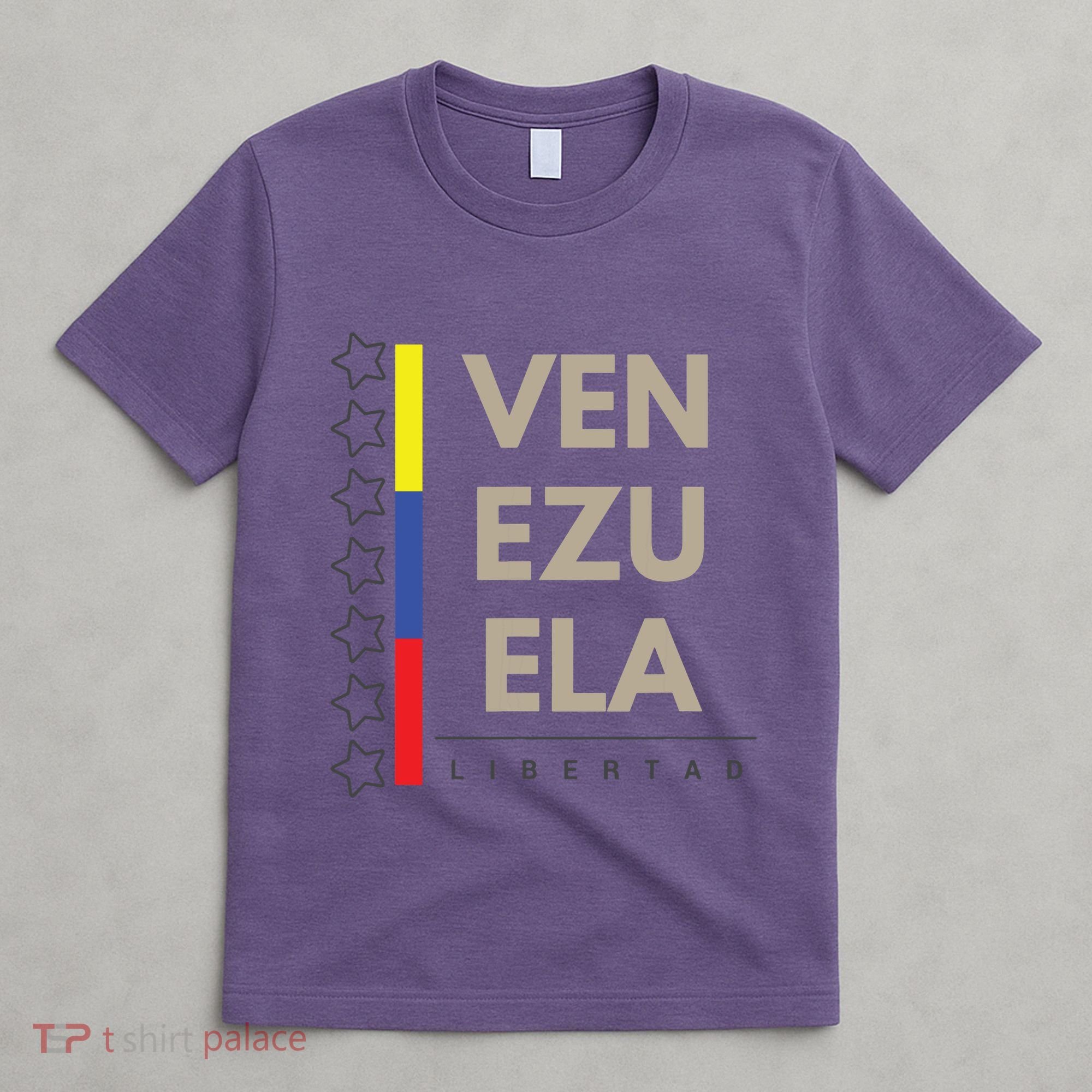 Venezuelan Flag Apparel With 7 Stars Libertad Tricolor Gift T-Shirt