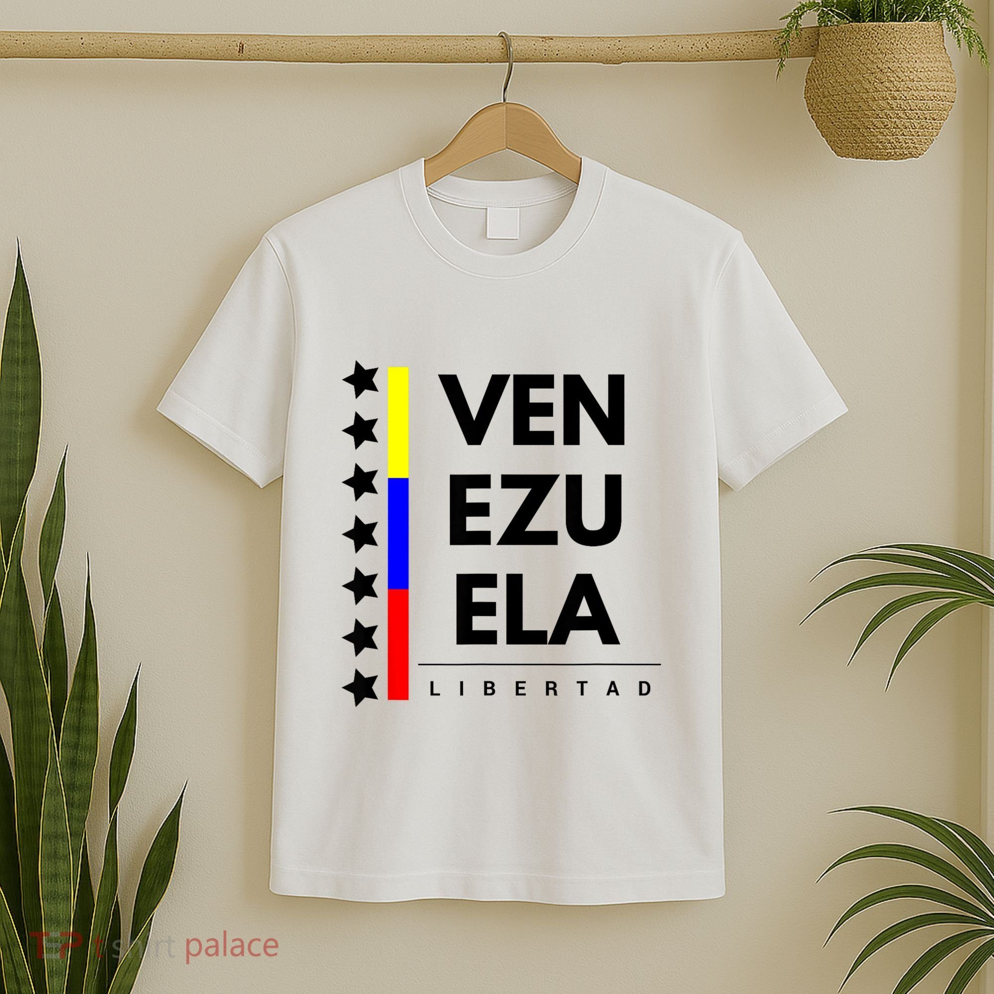 Venezuelan Flag Apparel 7 Stars Libertad Proud White Gift T-Shirt