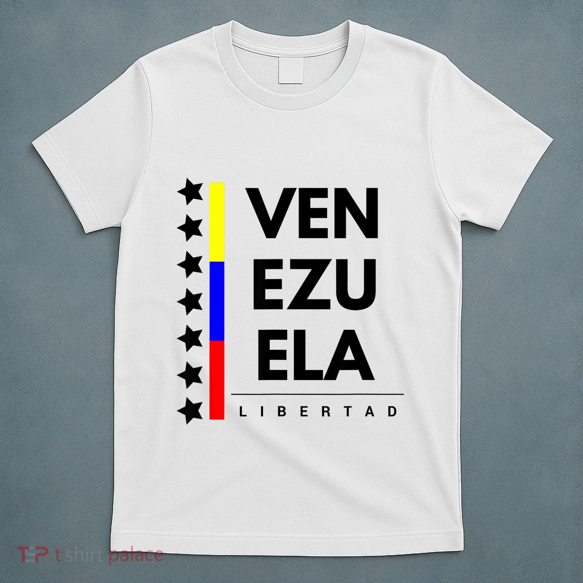Venezuelan Flag Apparel 7 Stars Libertad Proud White Gift T-Shirt