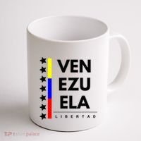 Venezuelan Flag Apparel 7 Stars Libertad Proud White Gift Coffee Mug thumb 1