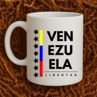 Venezuelan Flag Apparel 7 Stars Libertad Proud White Gift Coffee Mug thumb 2