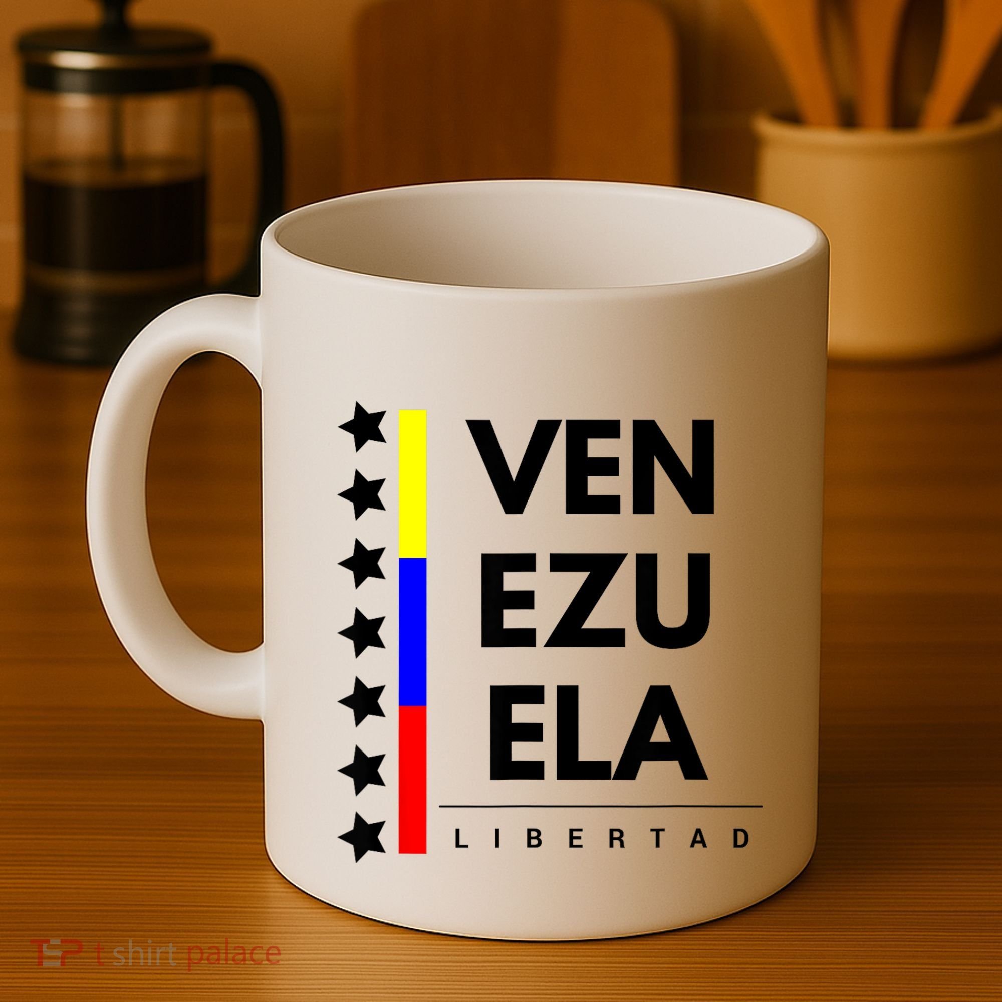 Venezuelan Flag Apparel 7 Stars Libertad Proud White Gift Coffee Mug