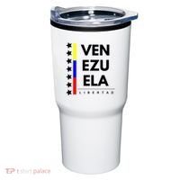 Venezuelan Flag Apparel 7 Stars Libertad Proud White Gift Tumbler thumb 0