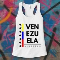 Venezuelan Flag Apparel 7 Stars Libertad Proud White Gift Women's Tank Top thumb 3
