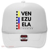 Venezuelan Flag Apparel 7 Stars Libertad Proud White Gift Hat thumb 0
