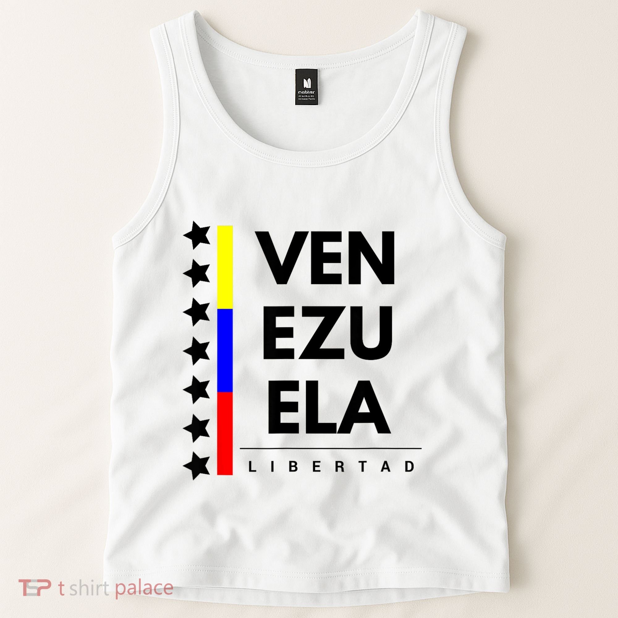 Venezuelan Flag Apparel 7 Stars Libertad Proud White Gift Tank Top