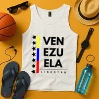 Venezuelan Flag Apparel 7 Stars Libertad Proud White Gift Tank Top thumb 4