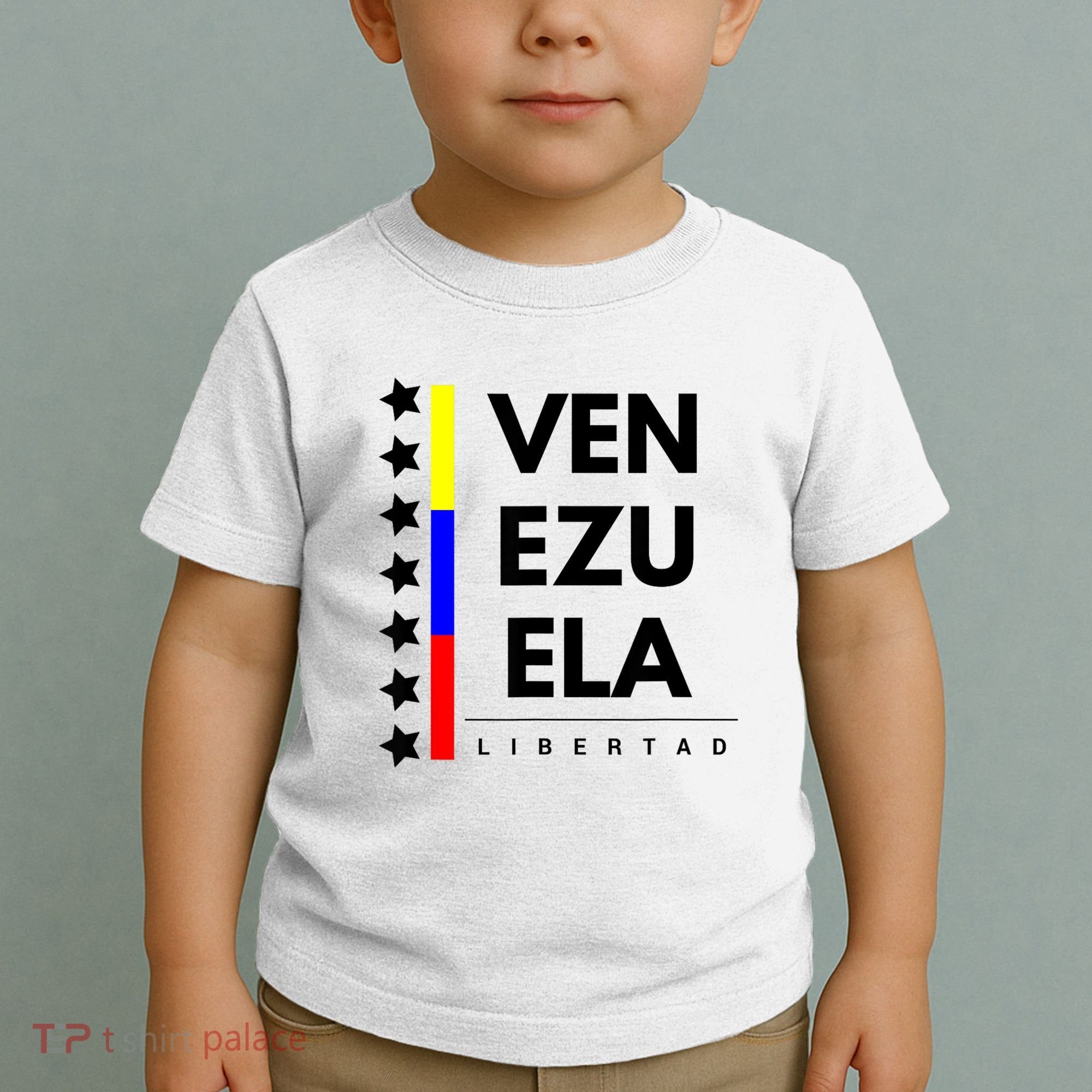 Venezuelan Flag Apparel 7 Stars Libertad Proud White Gift Toddler T-Shirt