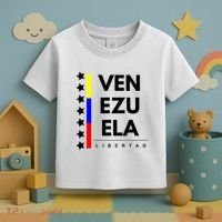 Venezuelan Flag Apparel 7 Stars Libertad Proud White Gift Toddler T-Shirt thumb 3
