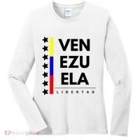 Venezuelan Flag Apparel 7 Stars Libertad Proud White Gift Women's Long Sleeve Shirt thumb 0