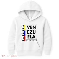 Venezuelan Flag Apparel 7 Stars Libertad Proud White Gift Kids Hoodie thumb 0