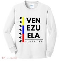 Venezuelan Flag Apparel 7 Stars Libertad Proud White Gift Kids Long Sleeve Shirt thumb 0