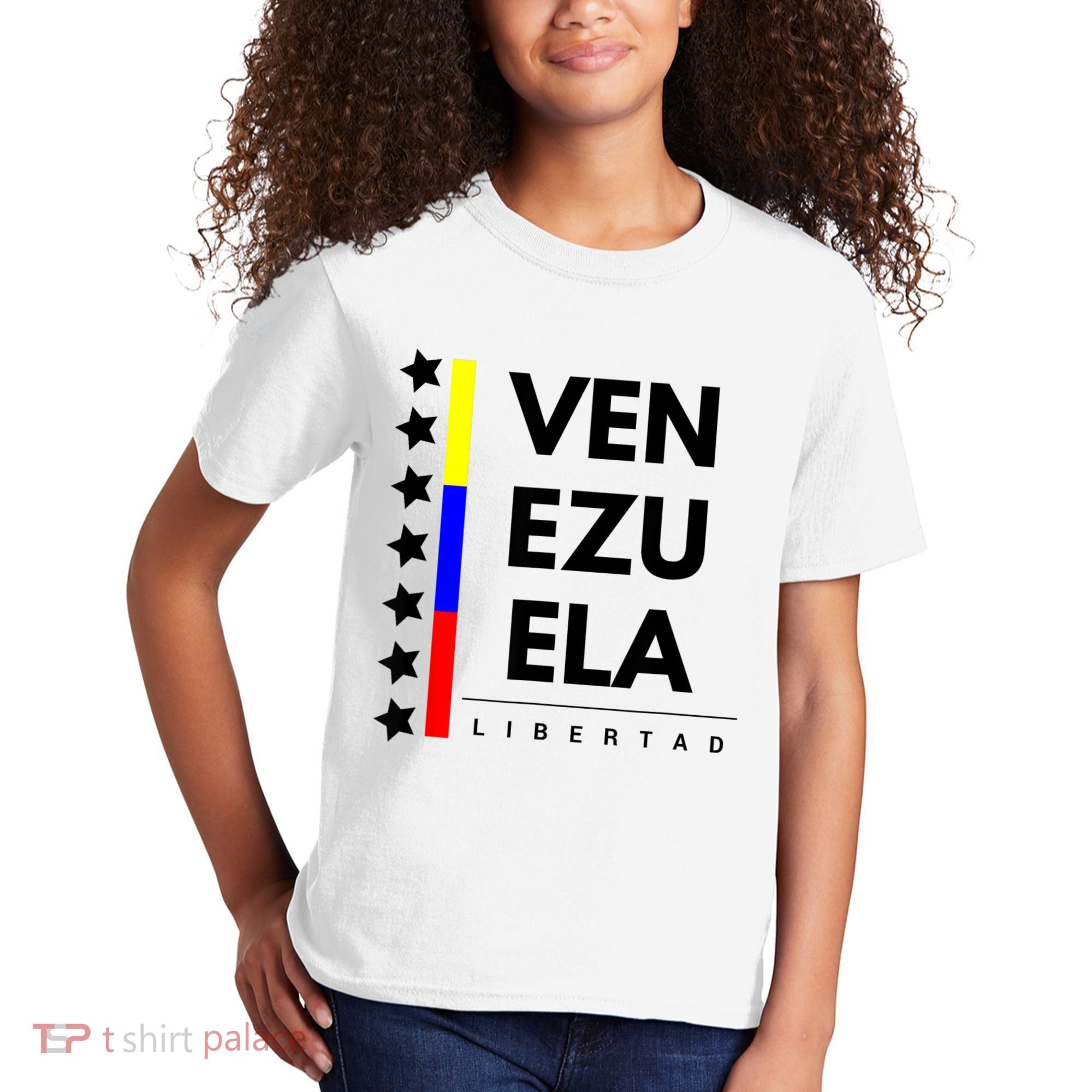 Venezuelan Flag Apparel 7 Stars Libertad Proud White Gift Kids T-Shirt