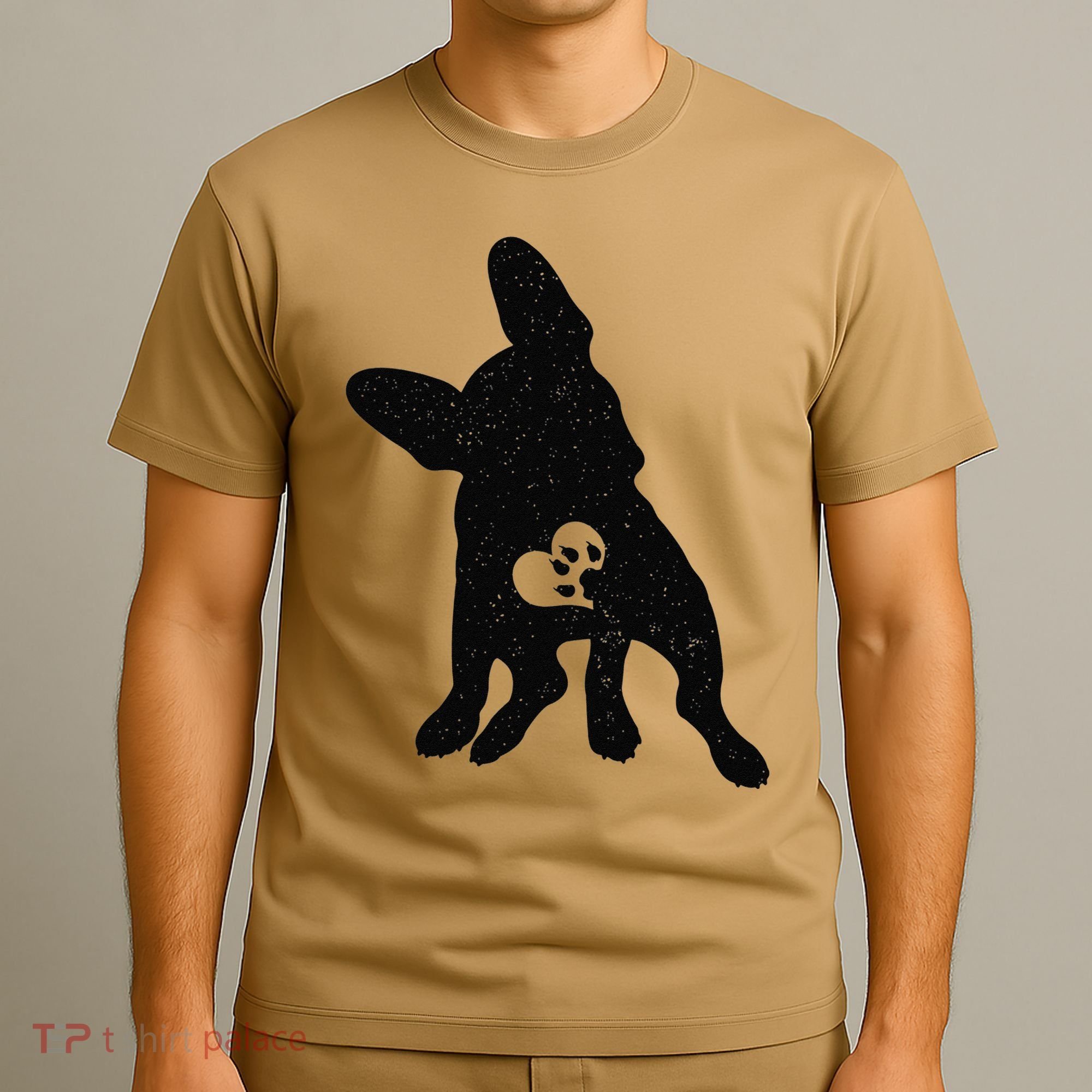 Vintage French Bulldog Dog Valentine's Day Love T-Shirt