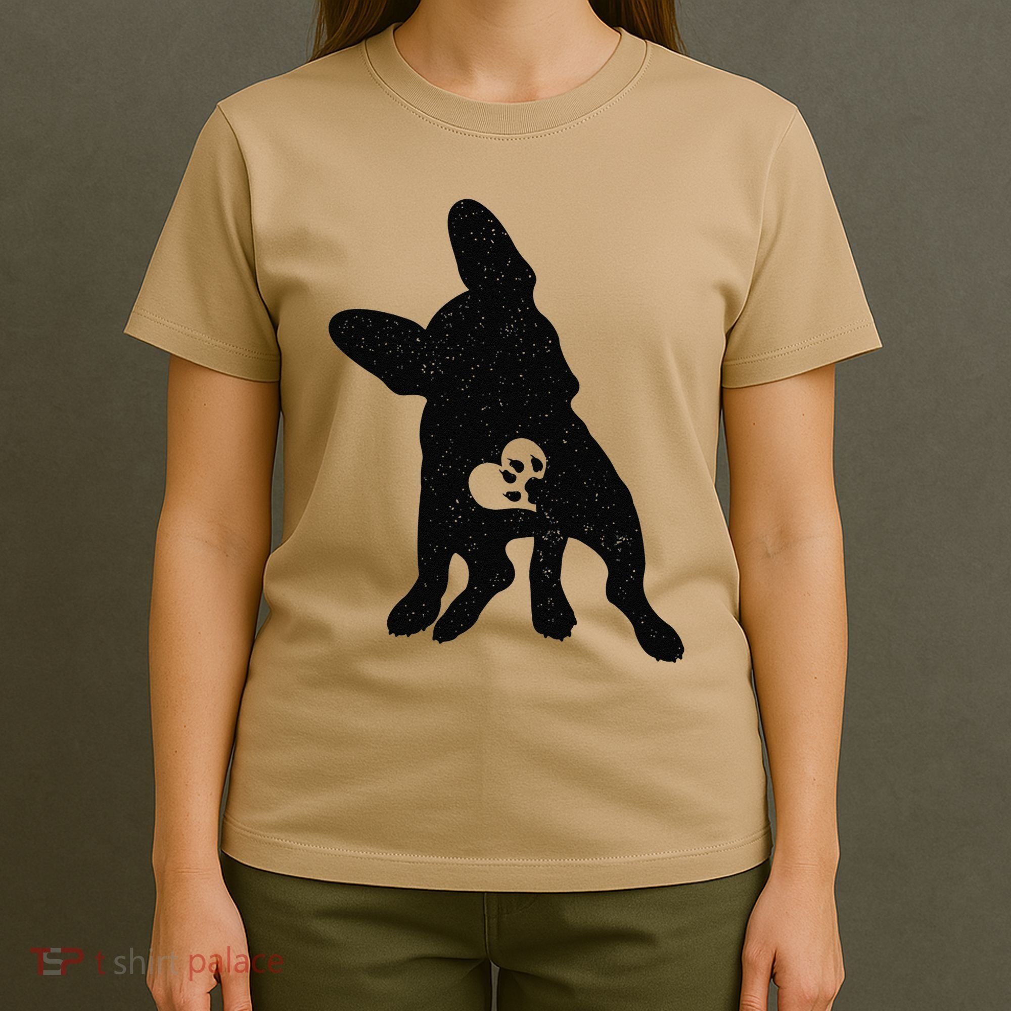 Vintage French Bulldog Dog Valentine's Day Love T-Shirt