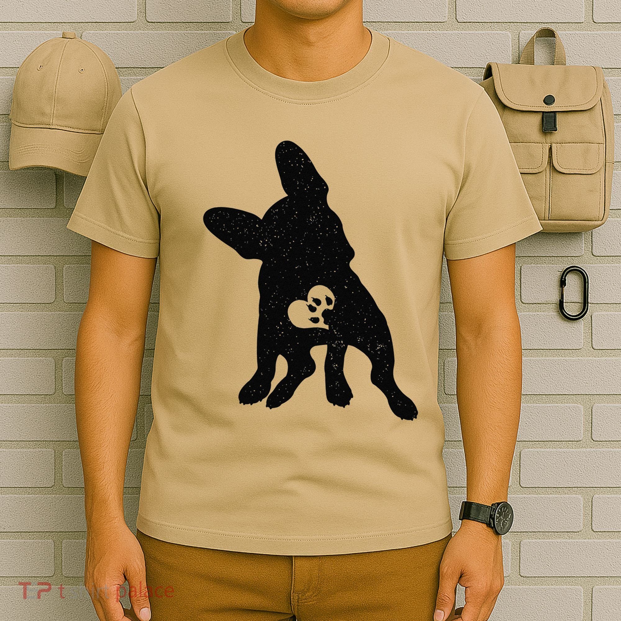 Vintage French Bulldog Dog Valentine's Day Love T-Shirt